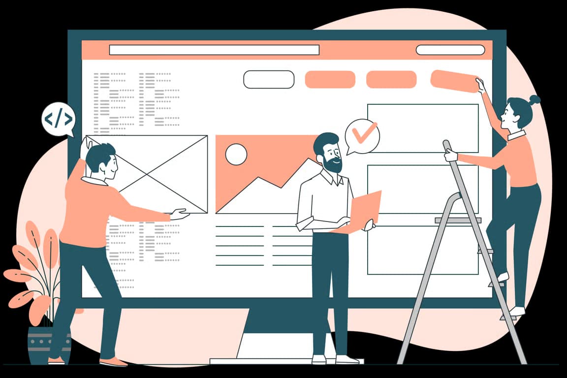 Conference illustration showing digital innovation